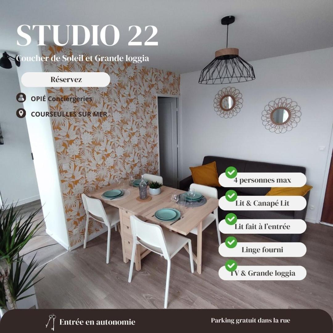 Studio 22 - Coucher De Soleil & Vue Mer Courseulles-sur-Mer Kültér fotó